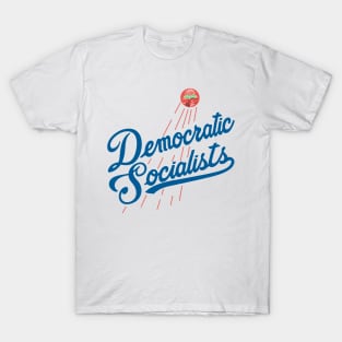 Democratic Socialists Baseball Style White T-Shirt
